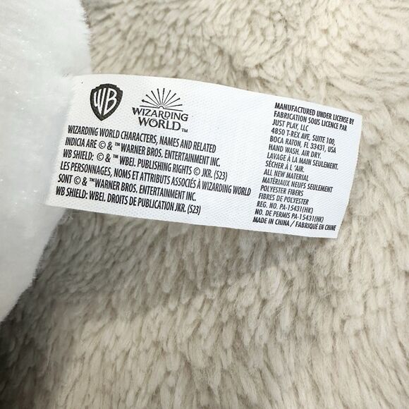 Wizarding World Harry Potter Hedwig Owl Stuffed Baby Plush 10" White Just Play - Picture 4 of 5